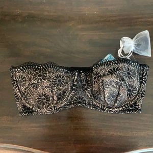 Free people strapless lace bra